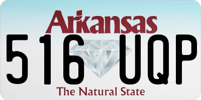 AR license plate 516UQP