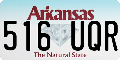 AR license plate 516UQR