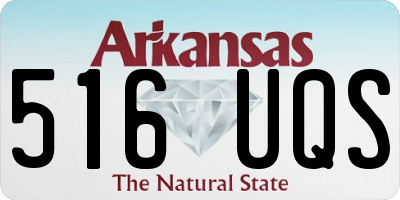 AR license plate 516UQS