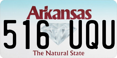 AR license plate 516UQU
