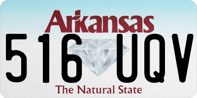 AR license plate 516UQV
