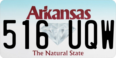 AR license plate 516UQW