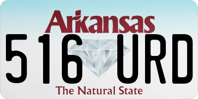 AR license plate 516URD