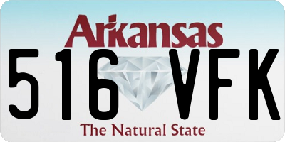 AR license plate 516VFK