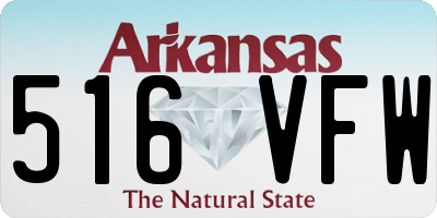 AR license plate 516VFW