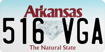 AR license plate 516VGA
