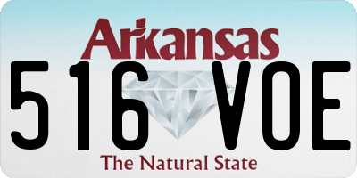 AR license plate 516VOE