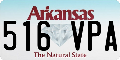 AR license plate 516VPA