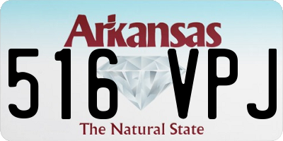 AR license plate 516VPJ
