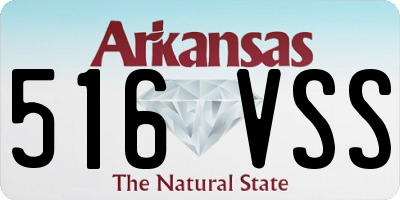 AR license plate 516VSS