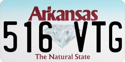 AR license plate 516VTG