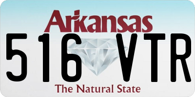 AR license plate 516VTR