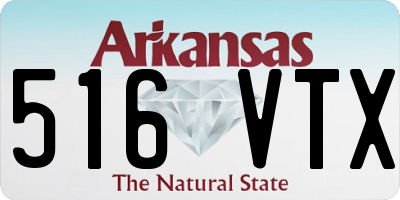 AR license plate 516VTX