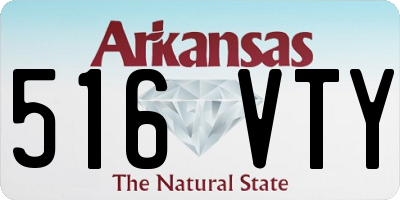 AR license plate 516VTY