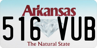 AR license plate 516VUB