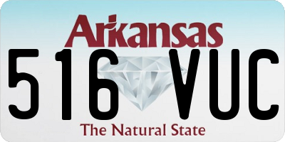 AR license plate 516VUC
