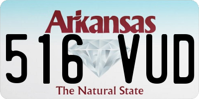 AR license plate 516VUD