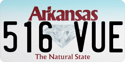 AR license plate 516VUE