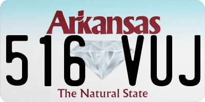 AR license plate 516VUJ