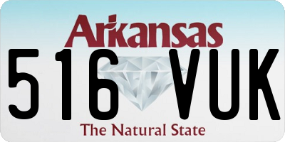 AR license plate 516VUK