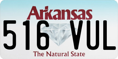 AR license plate 516VUL