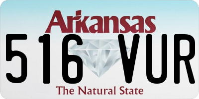 AR license plate 516VUR