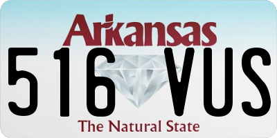 AR license plate 516VUS