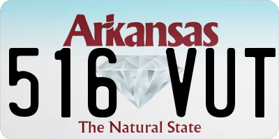 AR license plate 516VUT