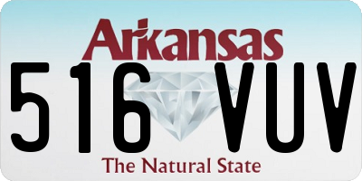 AR license plate 516VUV