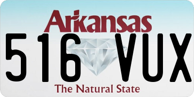 AR license plate 516VUX