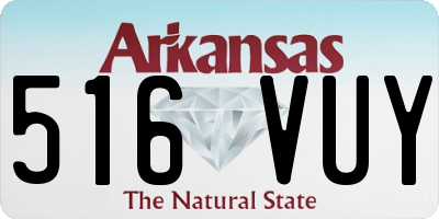 AR license plate 516VUY