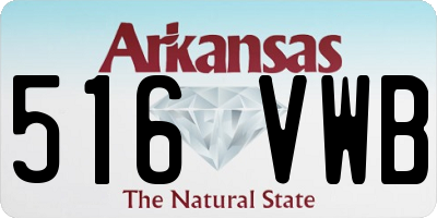 AR license plate 516VWB