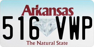 AR license plate 516VWP