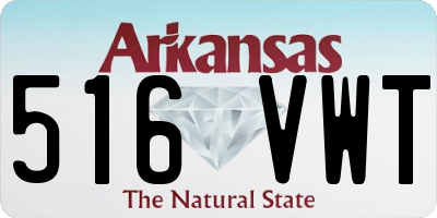 AR license plate 516VWT