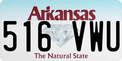 AR license plate 516VWU