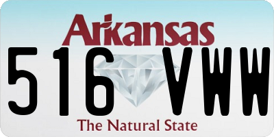 AR license plate 516VWW