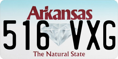 AR license plate 516VXG