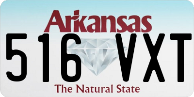 AR license plate 516VXT