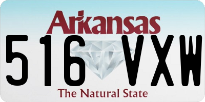 AR license plate 516VXW