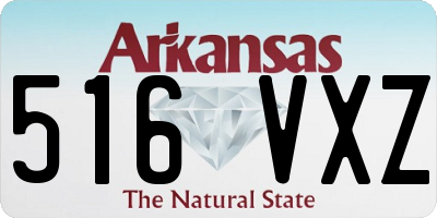 AR license plate 516VXZ
