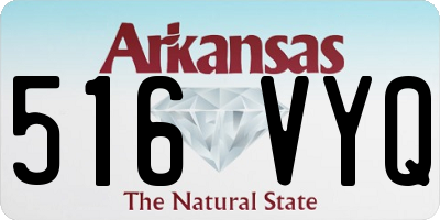 AR license plate 516VYQ