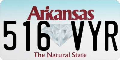 AR license plate 516VYR