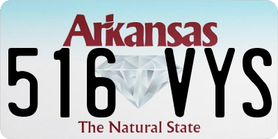 AR license plate 516VYS