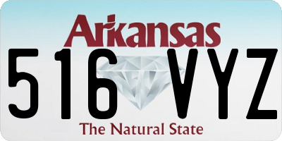 AR license plate 516VYZ