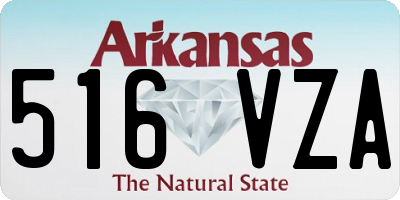 AR license plate 516VZA