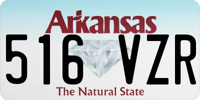 AR license plate 516VZR