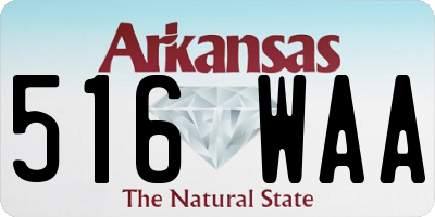 AR license plate 516WAA