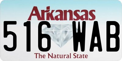 AR license plate 516WAB