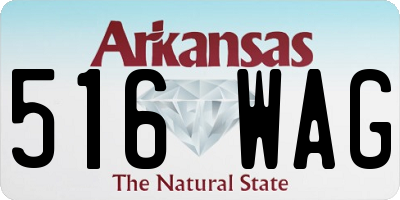 AR license plate 516WAG