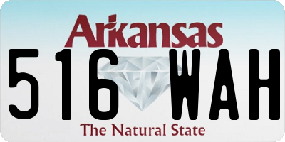AR license plate 516WAH